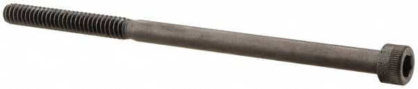 Made in USA - #10-24 UNC Hex Socket Drive, Socket Cap Screw - Alloy Steel, Black Oxide Finish, Partially Threaded, 3-1/2" Length Under Head - Americas Industrial Supply