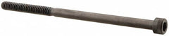 Made in USA - #10-24 UNC Hex Socket Drive, Socket Cap Screw - Alloy Steel, Black Oxide Finish, Partially Threaded, 3-1/2" Length Under Head - Americas Industrial Supply