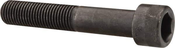Made in USA - 7/16-20 UNF Hex Socket Drive, Socket Cap Screw - Alloy Steel, Black Oxide Finish, Partially Threaded, 2-1/2" Length Under Head - Americas Industrial Supply