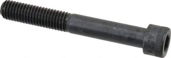 Made in USA - 1/2-13 UNC Hex Socket Drive, Socket Cap Screw - Alloy Steel, Black Oxide Finish, Partially Threaded, 3-3/4" Length Under Head - Americas Industrial Supply