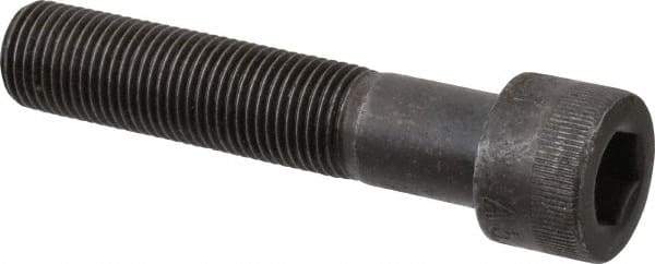 Made in USA - 1/2-20 UNF Hex Socket Drive, Socket Cap Screw - Alloy Steel, Black Oxide Finish, Partially Threaded, 2-1/2" Length Under Head - Americas Industrial Supply