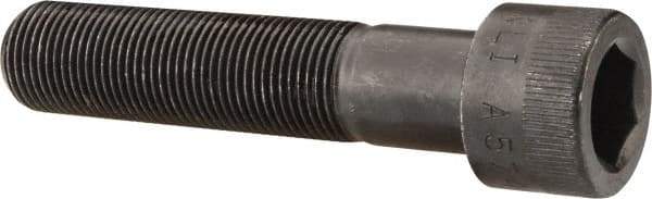 Made in USA - 3/4-16 UNF Hex Socket Drive, Socket Cap Screw - Alloy Steel, Black Oxide Finish, Partially Threaded, 3-1/2" Length Under Head - Americas Industrial Supply