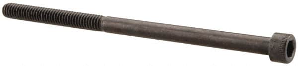 Made in USA - #8-32 UNC Hex Socket Drive, Socket Cap Screw - Alloy Steel, Black Oxide Finish, Partially Threaded, 3" Length Under Head - Americas Industrial Supply