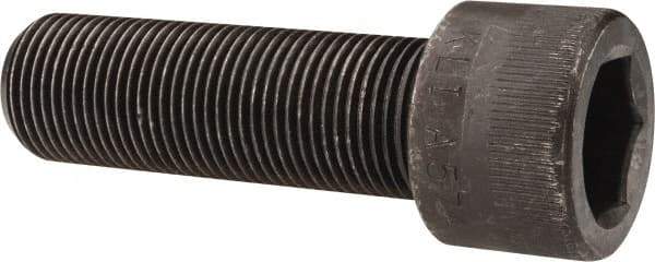 Made in USA - 7/8-14 UNF Hex Socket Drive, Socket Cap Screw - Alloy Steel, Black Oxide Finish, Fully Threaded, 2-3/4" Length Under Head - Americas Industrial Supply