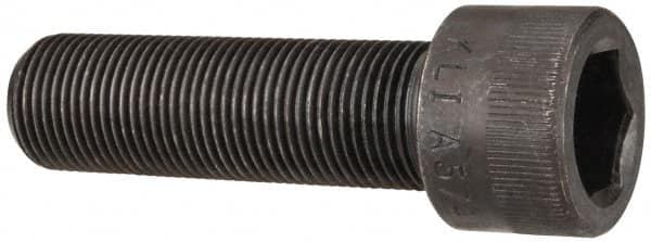 Made in USA - 7/8-14 UNF Hex Socket Drive, Socket Cap Screw - Alloy Steel, Black Oxide Finish, Fully Threaded, 3" Length Under Head - Americas Industrial Supply