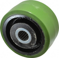 Albion - 6 Inch Diameter x 3 Inch Wide, Polyurethane Caster Wheel - 2,040 Lb. Capacity, 3-1/4 Inch Hub Length, 1-1/4 Inch Axle Diameter, Roller Bearing - Americas Industrial Supply