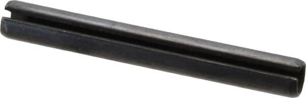 Value Collection - 10mm Diam x 80mm Long Slotted Spring Pin - Grade 1070-1080 Steel, Plain Finish - Americas Industrial Supply