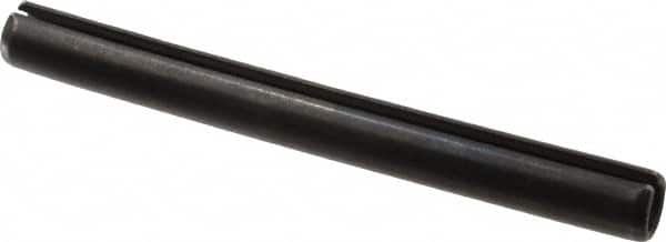Value Collection - 10mm Diam x 100mm Long Slotted Spring Pin - Grade 1070-1080 Steel, Plain Finish - Americas Industrial Supply