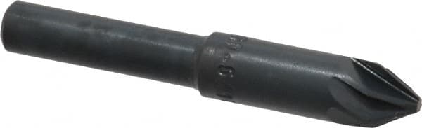 M.A. Ford - 5/16" Head Diam, 1/4" Shank Diam, 6 Flute 60° High Speed Steel Countersink - Americas Industrial Supply