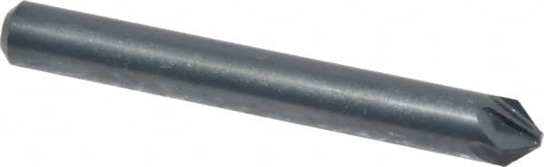 M.A. Ford - 3/16" Head Diam, 3/16" Shank Diam, 6 Flute 82° High Speed Steel Countersink - Americas Industrial Supply