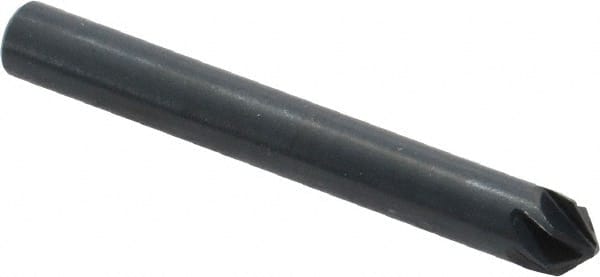 M.A. Ford - 1/4" Head Diam, 1/4" Shank Diam, 6 Flute 90° High Speed Steel Countersink - Americas Industrial Supply