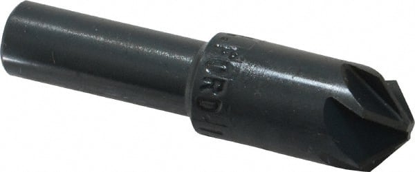 M.A. Ford - 1/2" Head Diam, 3/8" Shank Diam, 6 Flute 100° High Speed Steel Countersink - Americas Industrial Supply