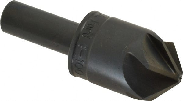 M.A. Ford - 1" Head Diam, 1/2" Shank Diam, 6 Flute 100° High Speed Steel Countersink - Americas Industrial Supply