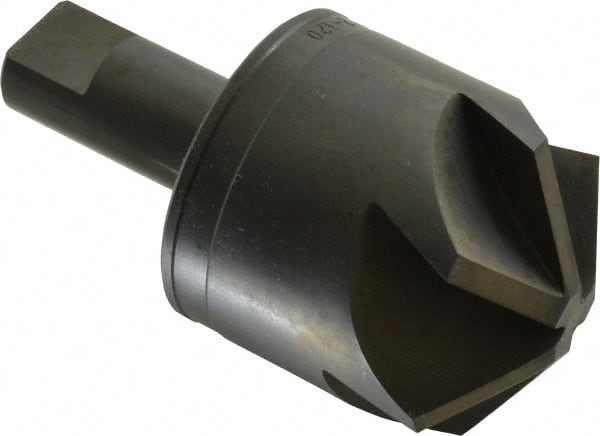 M.A. Ford - 2" Head Diam, 3/4" Shank Diam, 6 Flute 120° High Speed Steel Countersink - Americas Industrial Supply