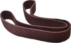 Brite Star - 2" Wide x 60" OAL, Aluminum Oxide Abrasive Belt - Aluminum Oxide, Medium, Nonwoven, Series SC-BS - Americas Industrial Supply