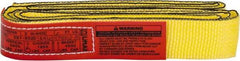 Lift-All - 6' Long x 2" Wide, 2,400 Lb Vertical Capacity, 1 Ply, Nylon Endless Web Sling - 1,900 Lb Choker Capacity, Yellow - Americas Industrial Supply