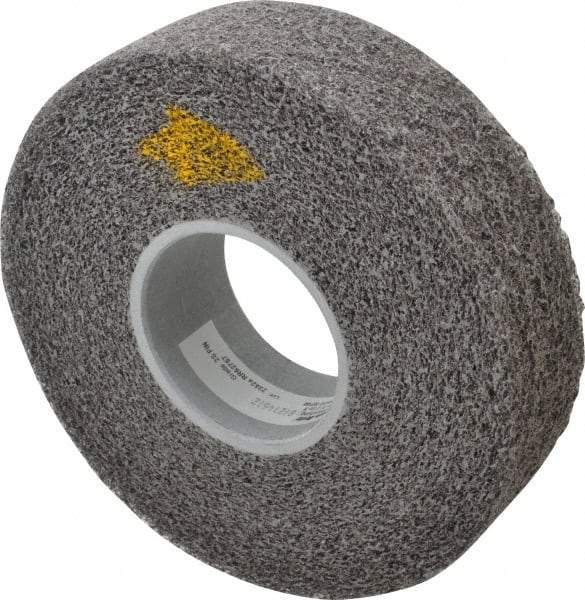 3M - 8" Diam, 2" Face Width, 3" Center Hole, Fine Grade, Silicon Carbide Deburring Wheel - Convolute, Soft Density 2 Grade, 4,500 RPM - Americas Industrial Supply