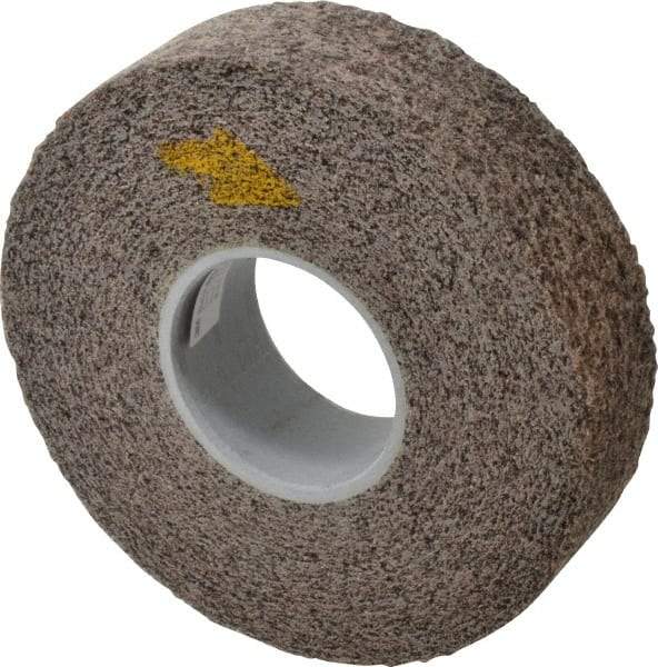 3M - 8" Diam, 2" Face Width, 3" Center Hole, Coarse Grade, Aluminum Oxide Deburring Wheel - Convolute, Hard Density 7 Grade, 4,500 RPM - Americas Industrial Supply