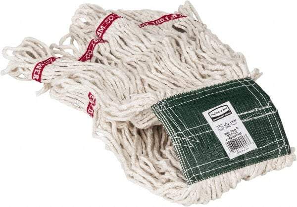 Rubbermaid - 5" Green Head Band, Medium Blended Fiber Loop End Mop Head - 4 Ply, Use for General Purpose - Americas Industrial Supply