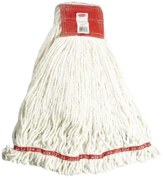 Rubbermaid - 5" Red Head Band, Large Blended Fiber Loop End Mop Head - 4 Ply, Use for General Purpose - Americas Industrial Supply