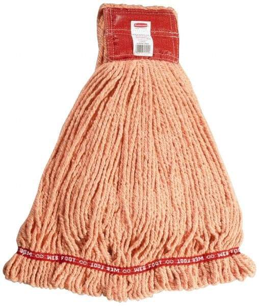 Rubbermaid - 5" Red Head Band, Large Blended Fiber Loop End Mop Head - 4 Ply, Use for General Purpose - Americas Industrial Supply