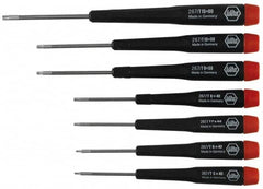 Wiha - 7 Piece T5 to T15 Micro Handle Torx Driver Set - T5, T6, T7, T8, T9, T10, T15 - Americas Industrial Supply