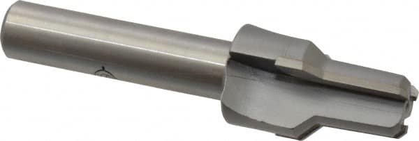 Scientific Cutting Tools - 0.586" Diam, 0.543" Small End Diam, 1/2" Straight Shank, 1-7/16" Flute, Taper Pipe Reamer - Americas Industrial Supply
