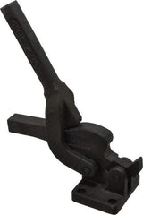 De-Sta-Co - 1,000 Lb Holding Capacity, Vertical Handle, Manual Hold Down Toggle Clamp - 95° Handle Movement, 95° Bar Opening, Solid Bar, Flanged Base, Electro-Plated Zinc, Carbon Steel - Americas Industrial Supply