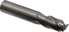 Accupro - 16mm, 32mm LOC, 16mm Shank Diam, 89mm OAL, 2 Flute, Solid Carbide Square End Mill - Single End, Uncoated, Spiral Flute, 40° Helix, Centercutting, Right Hand Cut, Right Hand Flute - Americas Industrial Supply