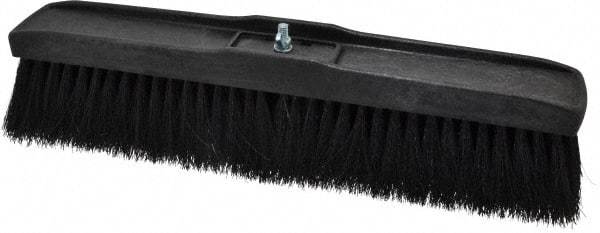 PRO-SOURCE - 18" General Purpose Polypropylene Push Broom - 3" Bristle Length, Plastic Block, Bolt-On Handle Connection, Handle Sold Separately - Americas Industrial Supply