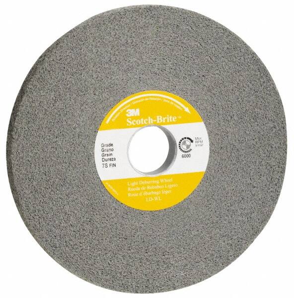 3M - 16" Diam, 2" Face Width, 10" Center Hole, Fine Grade, Silicon Carbide Deburring Wheel - Convolute, Hard Density 7 Grade, 2,250 RPM - Americas Industrial Supply
