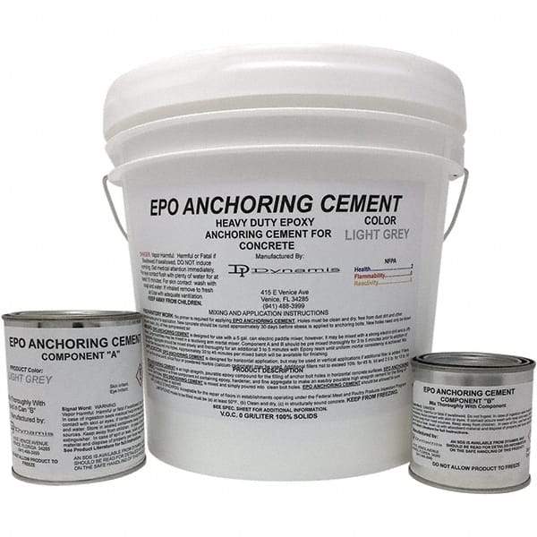 Made in USA - 256 oz Pail Two Part Epoxy - 1440 min Working Time, 15,000 psi Shear Strength - Americas Industrial Supply