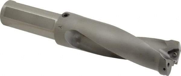 Kennametal - 4.7" Max Drill Depth, 2.5xD, 47.6mm Diam, Indexable Insert Drill - 2 Inserts, 1-1/2" Shank Diam, Straight Shank - Americas Industrial Supply