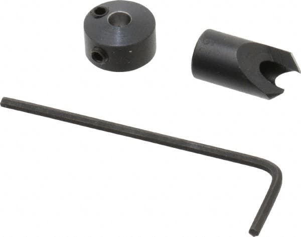 Vernon - 5/16" Cutter Diam, #29 Drill Combatibility, 1/4" Collar Thickness, Adjustable Depth Drill Countersink - Americas Industrial Supply