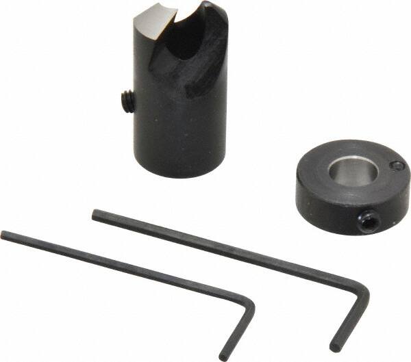 Vernon - 5/8" Cutter Diam, Letter O Drill Compatibility, 5/16" Collar Thickness, Adjustable Depth Drill Countersink - Americas Industrial Supply