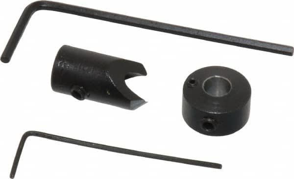 Vernon - 5/16" Cutter Diam, 11/64" Drill Compatibility, 1/4" Collar Thickness, Adjustable Depth Drill Countersink - Americas Industrial Supply