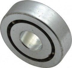 Value Collection - 1/2" Bore Diam, 1-1/2" OD, Open Unground Full Complement Radial Ball Bearing - 7/16" Wide, 1 Row, Round Bore, 769 Lb Dynamic Capacity - Americas Industrial Supply