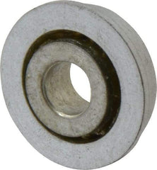 Value Collection - 5/16" Bore Diam, 7/8" OD, Open Unground Full Complement Radial Ball Bearing - With Flange, 1 Row, Round Bore, 341 Lb Dynamic Capacity - Americas Industrial Supply