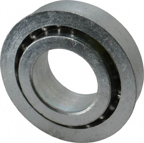 Value Collection - 1" Bore Diam, 2" OD, Open Unground Full Complement Radial Ball Bearing - With Flange, 1 Row, Round Bore, 1,384 Lb Dynamic Capacity - Americas Industrial Supply