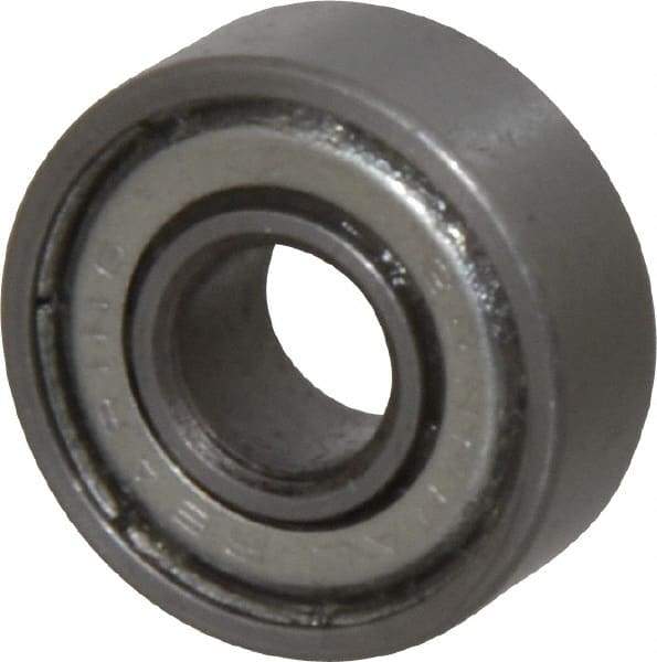 Value Collection - 1/4" Bore Diam, 11/16" OD, Double Shield Unground Retainer Type Radial Ball Bearing - 1/4" Wide, 1 Row, Round Bore, 300 Lb Dynamic Capacity - Americas Industrial Supply