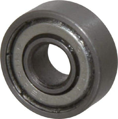 Value Collection - 1/4" Bore Diam, 11/16" OD, Double Shield Unground Retainer Type Radial Ball Bearing - 1/4" Wide, 1 Row, Round Bore, 300 Lb Dynamic Capacity - Americas Industrial Supply