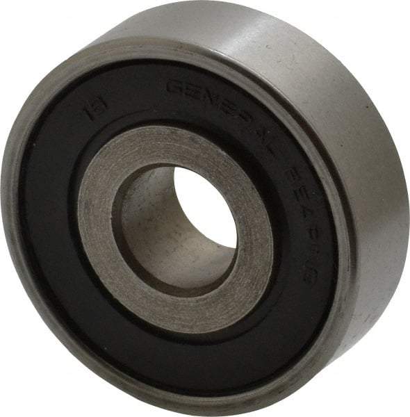 Value Collection - 7/16" Bore Diam, 1-3/8" OD, Double Seal Unground Retainer Type Radial Ball Bearing - 7/16" Wide, 1 Row, Round Bore, 915 Lb Dynamic Capacity - Americas Industrial Supply