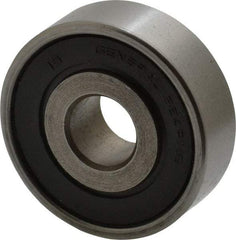 Value Collection - 7/16" Bore Diam, 1-3/8" OD, Double Seal Unground Retainer Type Radial Ball Bearing - 7/16" Wide, 1 Row, Round Bore, 915 Lb Dynamic Capacity - Americas Industrial Supply