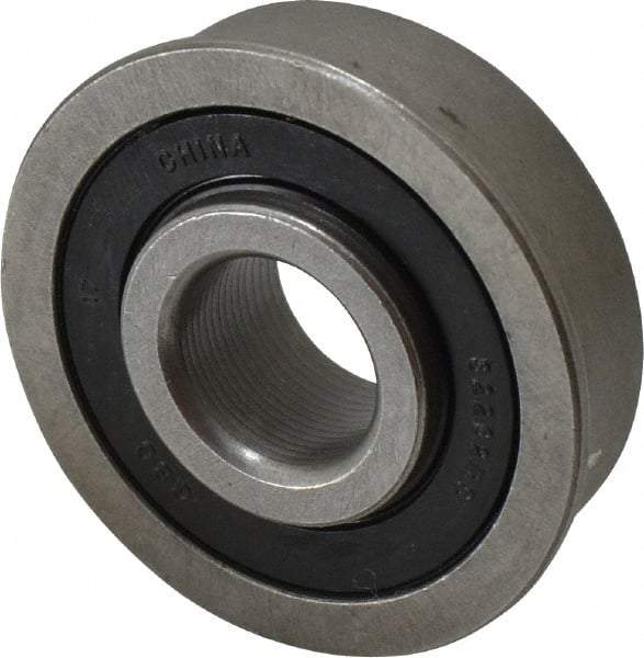 Value Collection - 1/2" Bore Diam, 1-3/8" OD, Double Seal Unground Retainer Type Radial Ball Bearing - With Flange, 1 Row, Round Bore, 915 Lb Dynamic Capacity - Americas Industrial Supply
