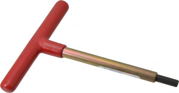 Made in USA - 5/16" Hex, T-Handle, Hex Key - 6" OAL, Chromalloy Steel, Inch System of Measurement - Americas Industrial Supply