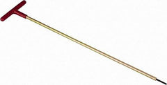 Made in USA - 9/64" Hex, T-Handle, Hex Key - 18" OAL, Chromalloy Steel, Inch System of Measurement - Americas Industrial Supply