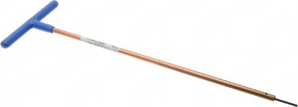 Made in USA - 2mm Hex, T-Handle, Hex Key - 12" OAL, Chromalloy Steel, Metric System of Measurement - Americas Industrial Supply