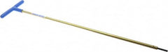 Made in USA - 4mm Hex, T-Handle, Hex Key - 18" OAL, Chromalloy Steel, Metric System of Measurement - Americas Industrial Supply