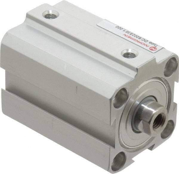 Norgren - 1" Stroke x 1" Bore Double Acting Air Cylinder - 10-32 Port, 1/4-28 Rod Thread, 145 Max psi, 23 to 176°F - Americas Industrial Supply