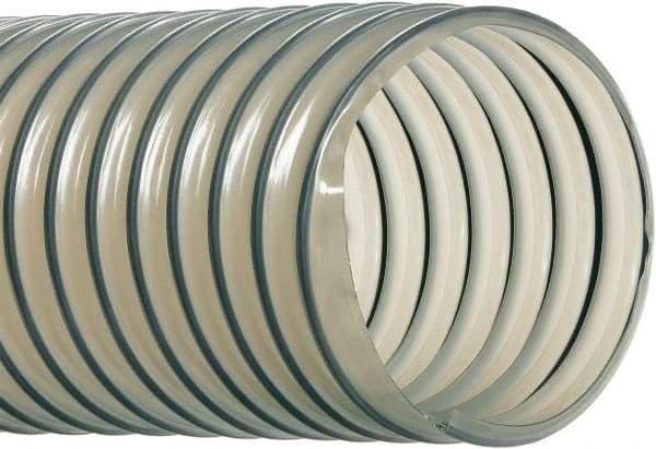Hi-Tech Duravent - 2-1/2" ID, 20 Hg Vac Rating, 7 psi, Polyurethane Vacuum & Duct Hose - 25' Long, Clear, 2-1/2" Bend Radius, -40 to 200°F - Americas Industrial Supply
